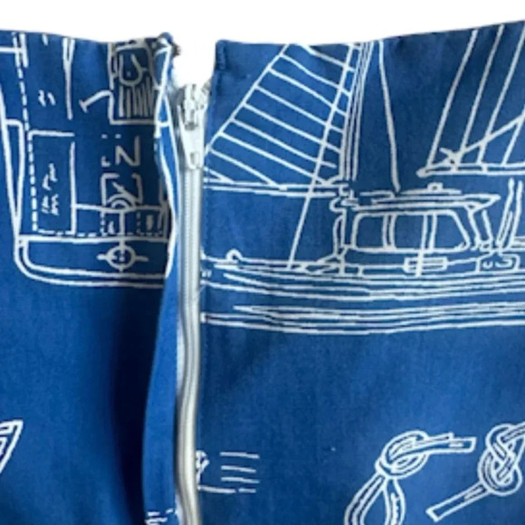 Tori Richard’s for Liberty House Nautical Sleeveless  romper Vintage Size 12 - Picture 4 of 8
